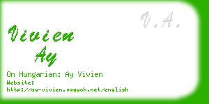 vivien ay business card
